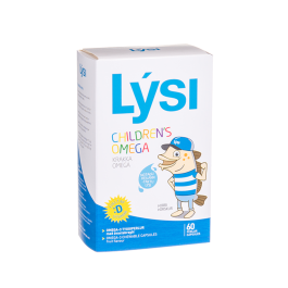 LYSI CHILDREN'S OMEGA-3 kramtomosios kapsulės, tutti frutti skonio, N60