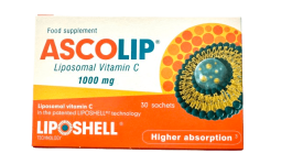 ASCOLIP liposominis vitaminas C 1000 mg, skystas gelis, N30