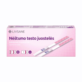 LIVSANE greiti testai nėštumui nustatyti, juostelės N2
