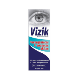 VIZIK akių lašai sausoms ir pavargusioms akims 10 ml