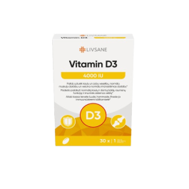 LIVSANE vitamino D3 4000 kapsulės, N30