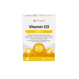LIVSANE vitamino D3 4000 kapsulės, N30