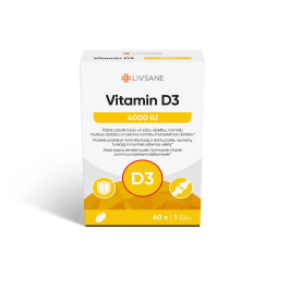 LIVSANE vitamino D3 4000 kapsulės, N60