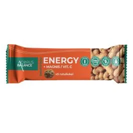ACORUS BALANCE užkandis energijai su magniu ir vit. C ENERGY, 5 vnt.