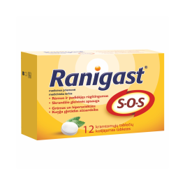 RANIGAST S-O-S kramtomosios tabletės N12