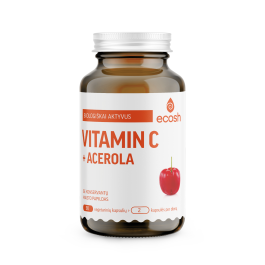 ECOSH biologiškai aktyvus vitaminas C su acerola kapsulės, N90