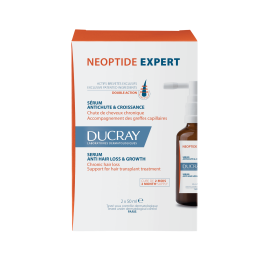 DUCRAY serumas nuo lėtinio plaukų slinkimo NEOPTIDE EXPERT 2 x 50 ml