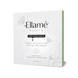 ELLAME šilkinė veido kaukė Triple Hydro Complex, 2 vnt.