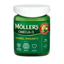 MOLLERS OMEGA-3 Dobbel Immunity kapsulės, N90