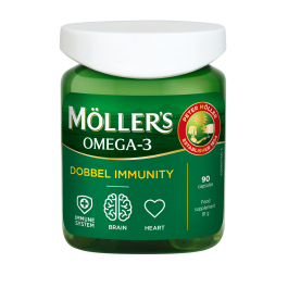 MOLLERS OMEGA-3 Dobbel Immunity kapsulės, N90