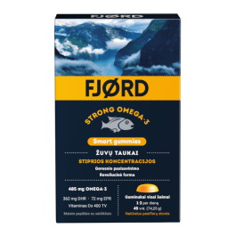 FJØRD STRONG OMEGA-3 guminukai Smart Gummies, N45