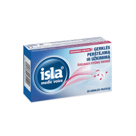 ISLA pastilės gerklei MEDIC VOICE, vyšnių skonio N20