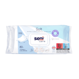 SENI CARE drėgnos servetėlės su vitaminu E, N80