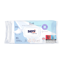 SENI CARE drėgnos servetėlės su vitaminu E, N80