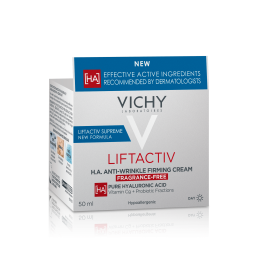 VICHY LIFTACTIV H.A. stangrinamasis kremas nuo raukšlių be kvapiųjų medžiagų, 50ml