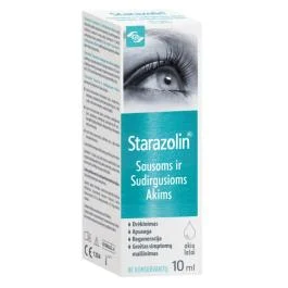 Starazolin akių lašai sausoms ir sudirgusioms akims, 10 ml