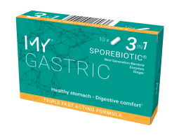 MY GASTRIC Sporebiotic®, gerosios bakterijos sporose + fermentų mišinys, 10 kapsulių