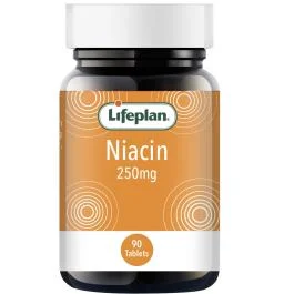 LIFEPLAN Niacinas Vitaminas B3, 250 mg, N90