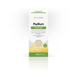 LIVSANE Psyllium, balkšvųjų gysločių sėklų luobelės 200g
