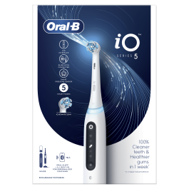 ORAL B POC IO5 Elektrinis dantų šepetėlis, Quite White, N1