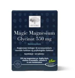NEW NORDIC Magic Magnio glicinatas, 550 mg, N60