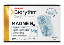 BIORYTHM magnis B6 kapsulės, N30