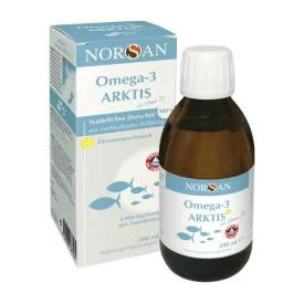 NORSAN OMEGA-3 ARKTIS su vitaminu D citrinų skonio aliejus, 200 ml
