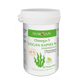 NORSAN OMEGA-3 VEGAN kapsulės, N80