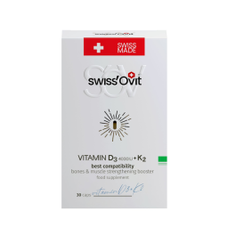 SwissOvit vitaminas D3 4000IU+K2 kapsulės, N30
