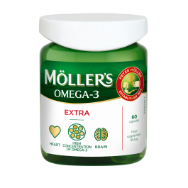MOLLER OMEGA-3 Extra kapsulės, N60