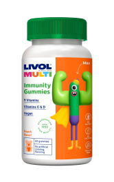 LIVOL MULTI Immunity Vegan meškiukai guminukai, N60