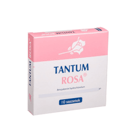 TANTUM ROSA, 500 mg, granulės makšties tirpalui, N10