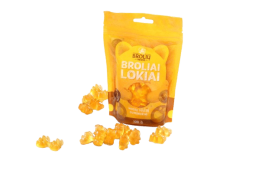 BROLIŲ MEDUS VAISIŲ SULČIŲ GUMINUKAI BROLIAI LOKIAI 100 g