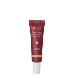 IDUN Minerals Hydra Soft skystas mineralinis makiažo pagrindas Nr. 1258 Siri Medium Neutral, 30 ml