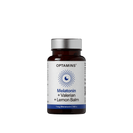 OPTAMINS MELATONIN + VALERIAN + LEMON BALM kapsulės, N60