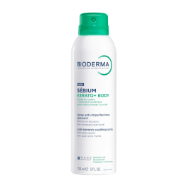 BIODERMA raminamasis kūno purškiklis nuo spuogų į aknę linkusiai odai, Sébium Kerato+ body, 150 ml