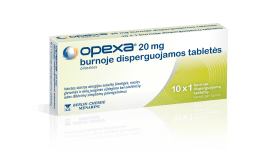Opexa® 20 mg burnoje disperguojamos tabletės, N10