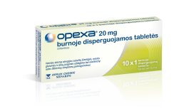 Opexa® 20 mg burnoje disperguojamos tabletės, N10