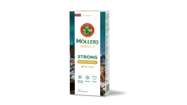 MOLLER Strong Vitamin D žuvų taukai, citrinų skonio, 250 ml