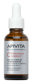 APIVITA C15 PROPOLIS CORRECT veido serumas, 30ml