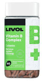 LIVOL B grupės vitaminų kompleksas, N60