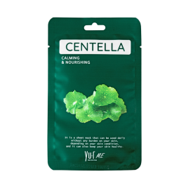 YU.R ME CENTELLA SHEET MASK lakštinė veido kaukė su azijinės centelės ekstraktu, N1