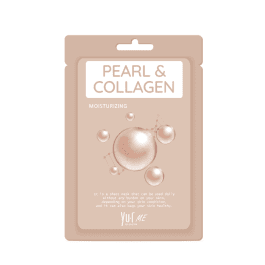 YU.R ME PEARL&COLLAGEN SHEET MASK lakštinė veido kaukė su perlais ir kolagenu, N1
