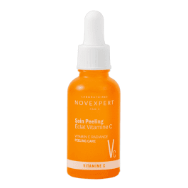 NOVEXPERT šveičiamasis naktinis serumas su vitaminu C, PHA ir AHA rūgštimis, 30 ml
