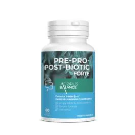 ACORUS BALANCE Gerosios bakterijos Pre-Pro-Post-Biotic FORTE, N60