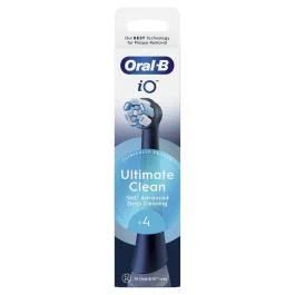 ORAL-B iO Ultimate Clean Black elektrinio šepetėlio galvutės, N4