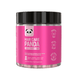 HAIR CARE PANDA maisto papildas plaukams, be cukraus, 300 g