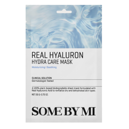 SOME BY MI Real Hyaluron Hydra Care Mask drėkinanti lakštinė veido kaukė su hialuronu, 20 g