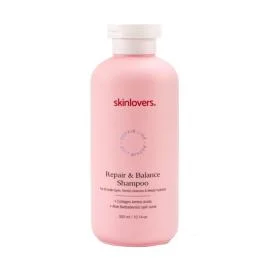 SKINLOVERS Repair & Balance atkuriamasis šampūnas dažytiems ir pažeistiems plaukams, 300 ml