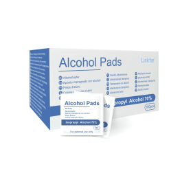 LINKFAR servetėlės su alkoholiu 6x3 cm (su 70% alk.), N100